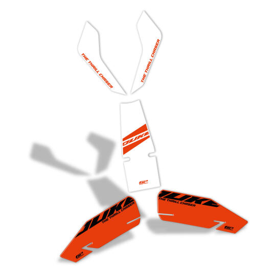 GP Kompozit KTM Duke 250 2024-2026 Uyumlu Tank Pad Seti Beyaz - 7
