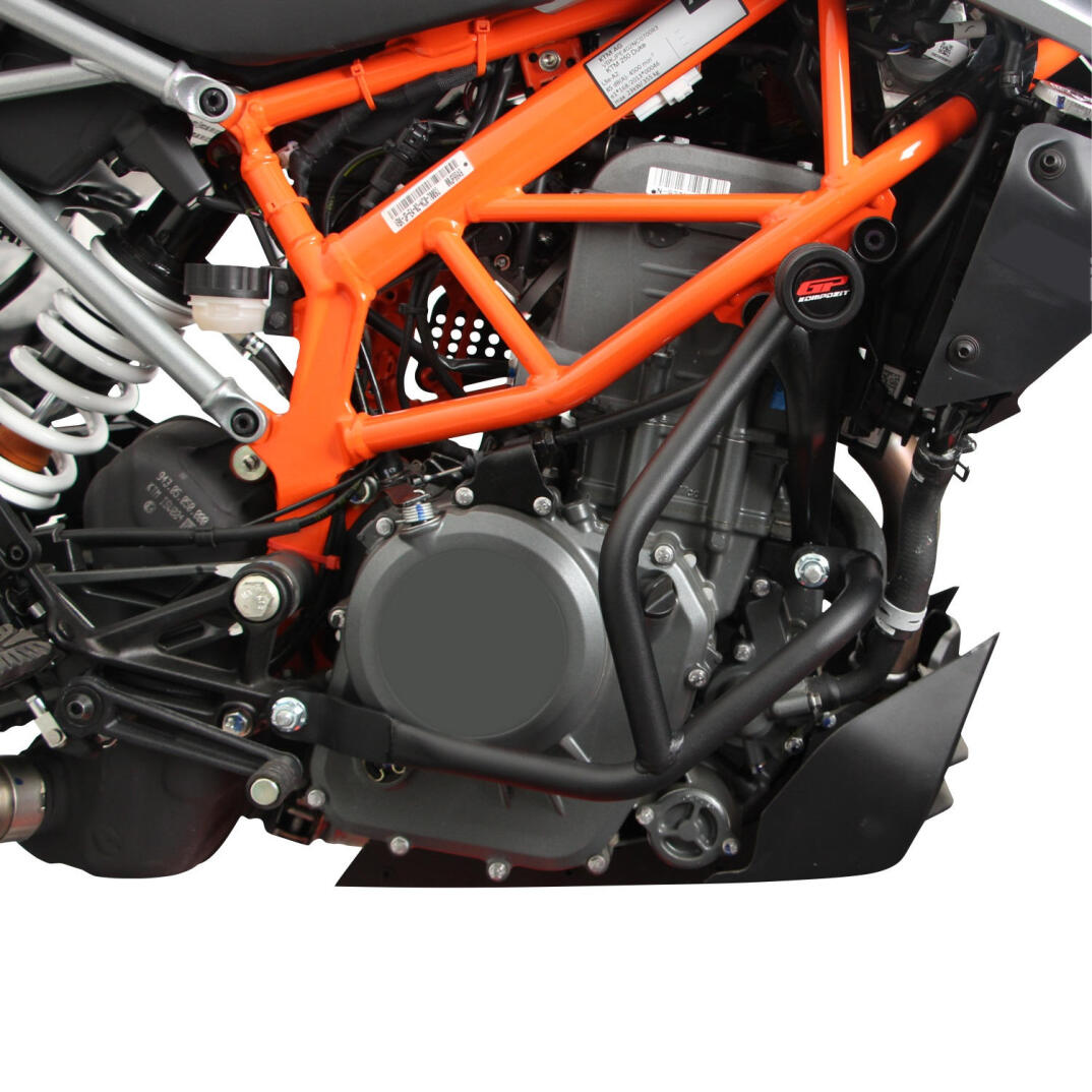 GP Kompozit KTM Duke 250 / 390 2017-2023 Uyumlu Motor Koruma Demiri Siyah - 2