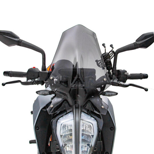 GP Kompozit KTM Duke 390 2017-2023 Uyumlu Ön Cam Şeffaf (1)