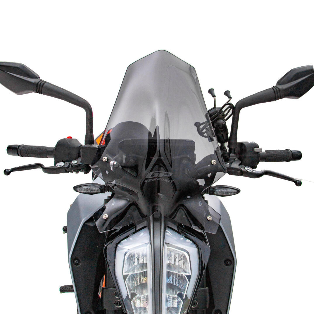 GP Kompozit KTM Duke 390 2017-2023 Uyumlu Ön Cam Siyah - 2