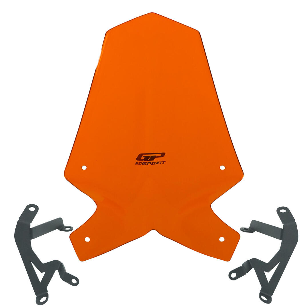 GP Kompozit KTM Duke 390 2017-2023 Uyumlu Ön Cam Turuncu - 1