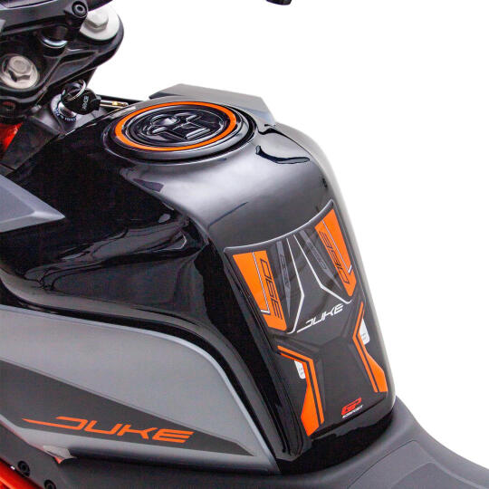 GP Kompozit KTM Duke 390 2017-2023 Uyumlu Tank Pad Turuncu (1)