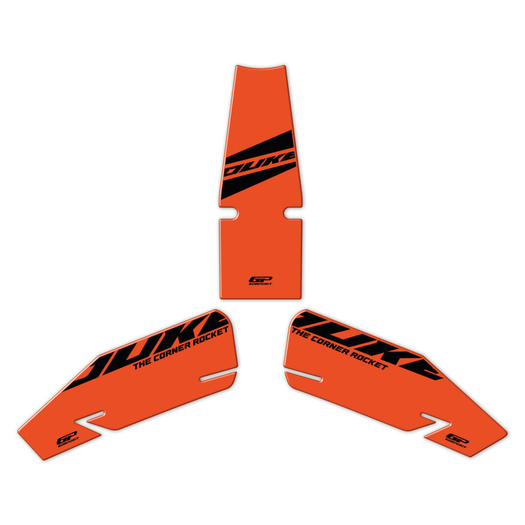 GP Kompozit KTM Duke 390 2024-2026 Uyumlu Tank Pad Seti Turuncu - 1
