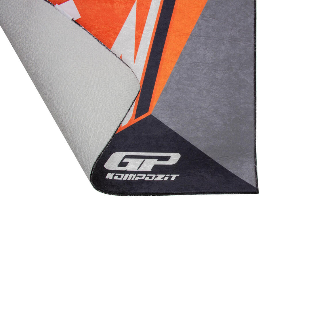 GP Kompozit KTM Universal Motosiklet Halısı Siyah-Turuncu - 3