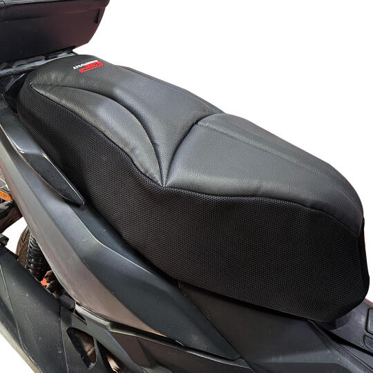 GP Kompozit Kymco Dink R 150 2021-2024 Uyumlu Fileli Motosiklet Konfor Sele Kılıfı Siyah - 3