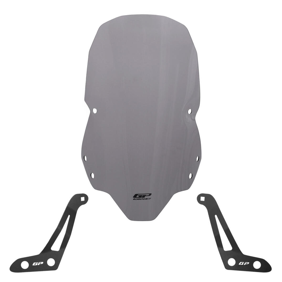 GP Kompozit Kymco Downtown GT 350 2024 Uyumlu Ön Tur Camı Füme - 1