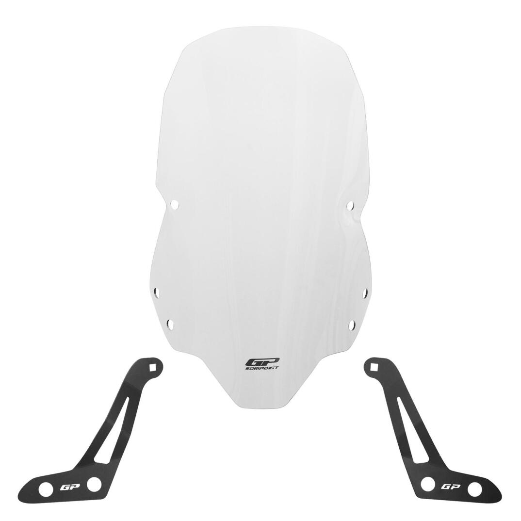 GP Kompozit Kymco Downtown GT 350 2024 Uyumlu Ön Tur Camı Şeffaf - 1