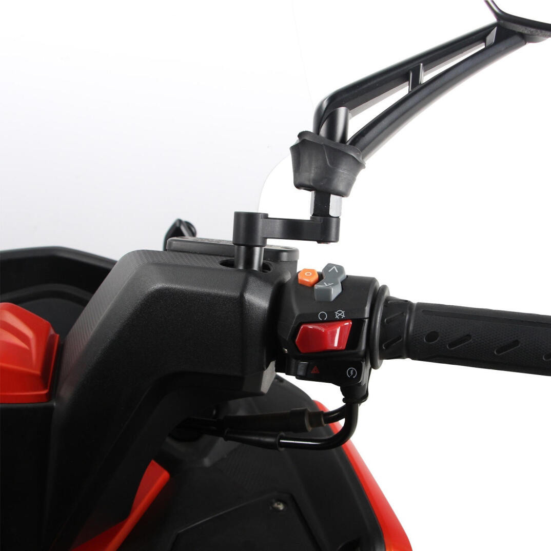 GP Kompozit Kymco DTX 250 / 360 2021-2023 Uyumlu Ayna Genişletme Siyah - 4