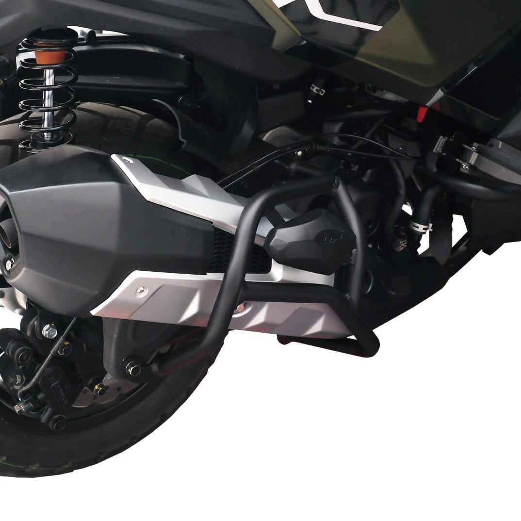 GP Kompozit Kymco DTX 250 / 360 2021-2024 Uyumlu Egzoz Koruma Demiri Siyah - 3