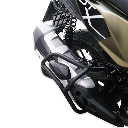 GP Kompozit Kymco DTX 250 / 360 2021-2024 Uyumlu Egzoz Koruma Demiri Siyah - 4
