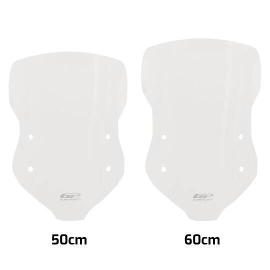 GP Kompozit Kymco DTX 250 / 360 2021-2024 Uyumlu Ön Cam Şeffaf