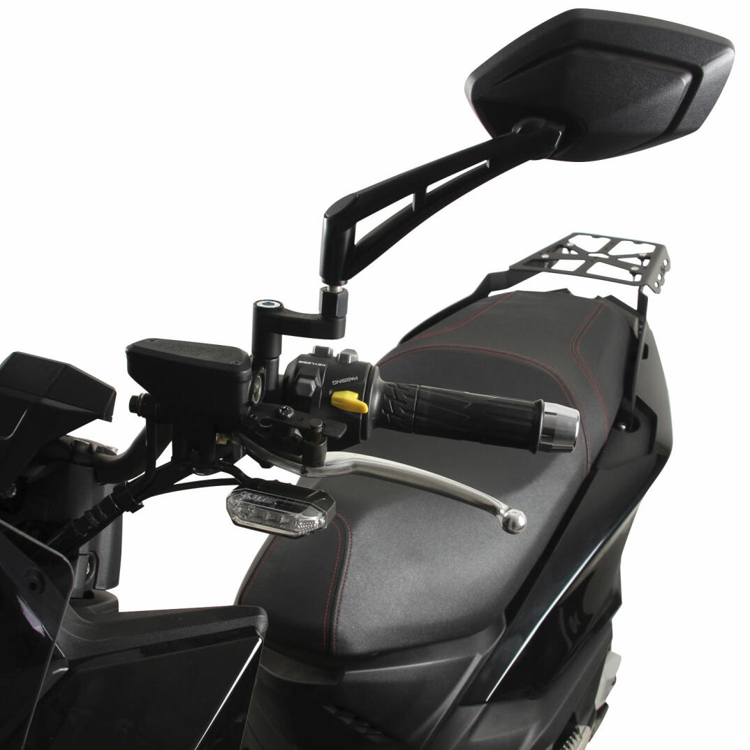 GP Kompozit Kymco KRV 200 2023 Uyumlu Ayna Genişletme Siyah - 2