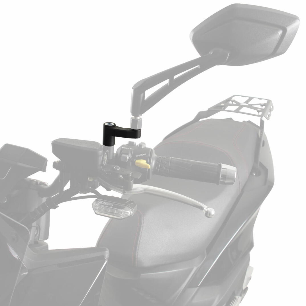 GP Kompozit Kymco KRV 200 2023 Uyumlu Ayna Genişletme Siyah - 3