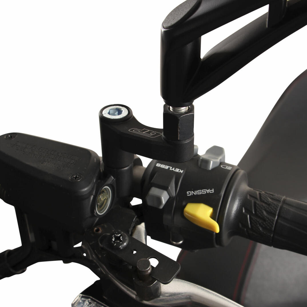 GP Kompozit Kymco KRV 200 2023 Uyumlu Ayna Genişletme Siyah - 4