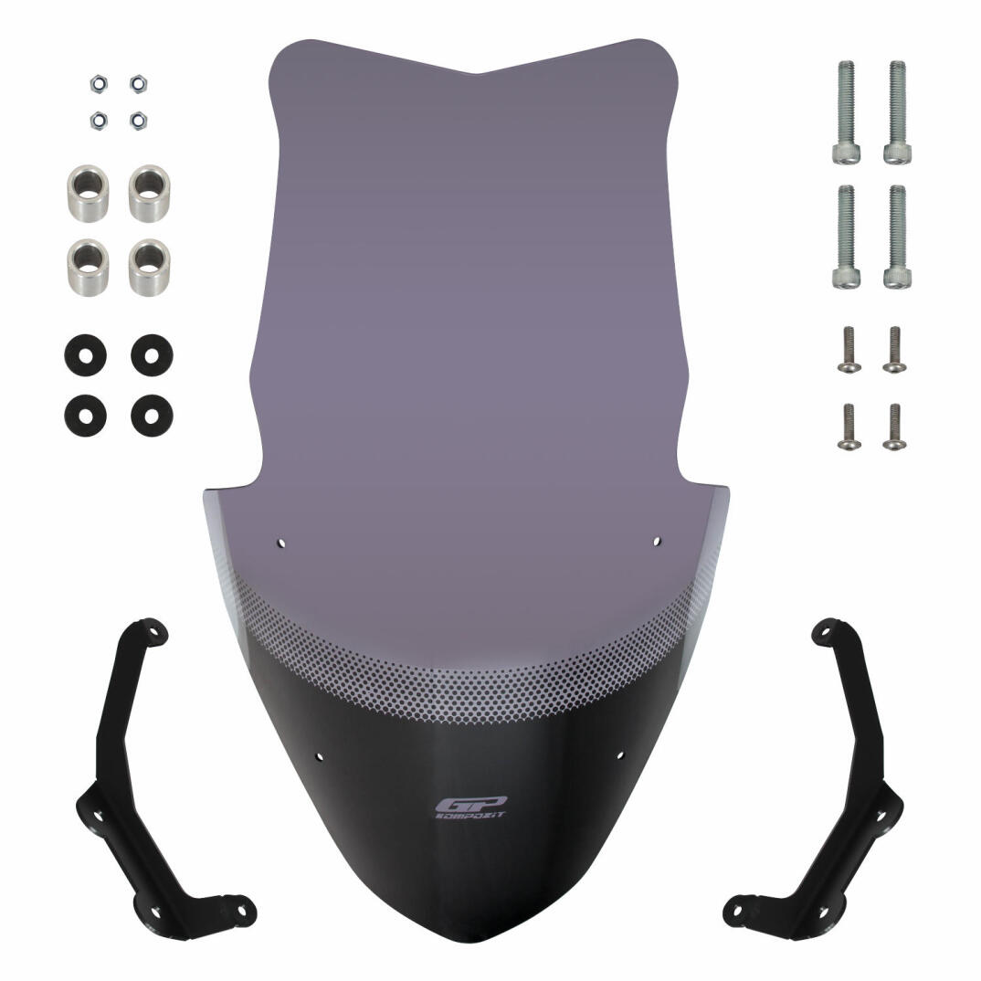 GP Kompozit Kymco KRV 200 2023 Uyumlu Ön Cam Füme - 7