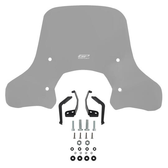 GP Kompozit Lambretta V125 / V200 2021-2023 Uyumlu Ön Cam Füme - 7