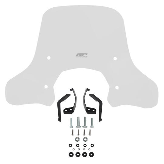 GP Kompozit Lambretta V125 / V200 2021-2023 Uyumlu Ön Cam Şeffaf - 7