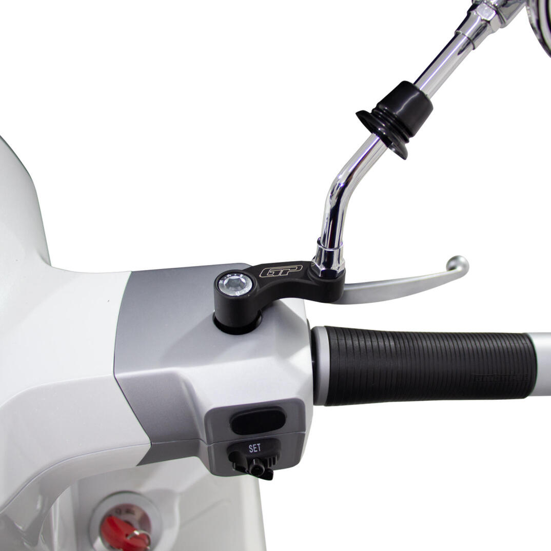 GP Kompozit Lambretta V125 / V200 Special 2021-2023 Uyumlu Ayna Genişletme Siyah - 4