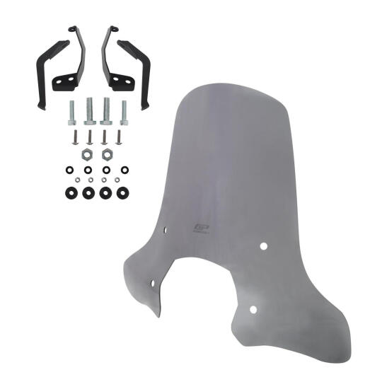 GP Kompozit Lambretta V125 / V200 Special 2021-2023 Uyumlu Ön Cam Füme - 6