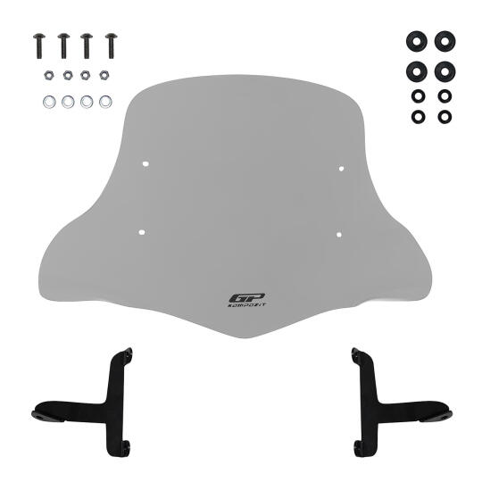 GP Kompozit MCM002 Scooter Universal Elcikli Ön Cam Gri - 5