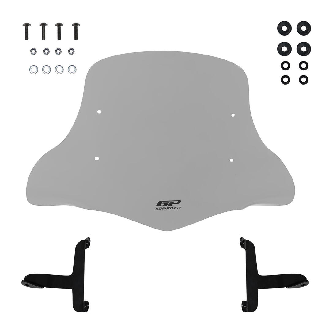 GP Kompozit MCM002 Scooter Universal Elcikli Ön Cam Gri - 5