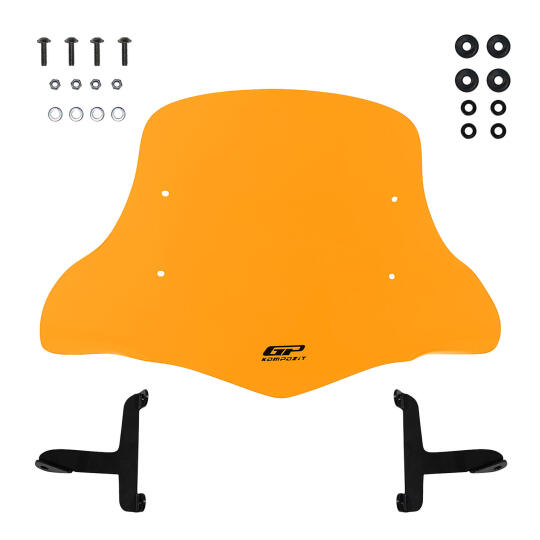 GP Kompozit MCM002 Scooter Universal Elcikli Ön Cam Turuncu - 5