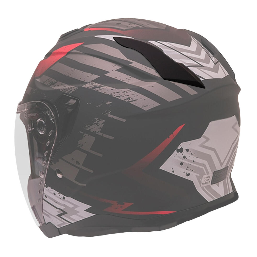 GP Kompozit MKS007 / MKS009 Uyumlu Motosiklet Kask Arka Havalandırma Aparatı Mat Siyah - 2