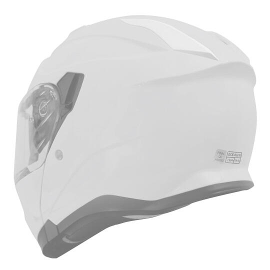 GP Kompozit MKS007 / MKS009 Uyumlu Motosiklet Kask Arka Havalandırma Aparatı Parlak Beyaz (1)