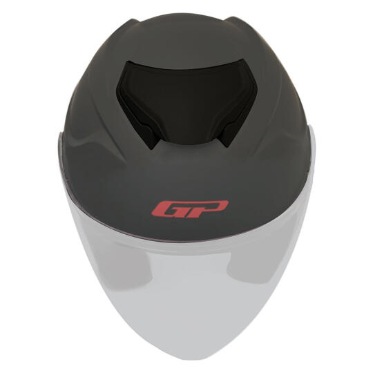 GP Kompozit MKS007 / MKS009 Uyumlu Motosiklet Kask Tepe Havalandırma Aparatı Mat Siyah (1)