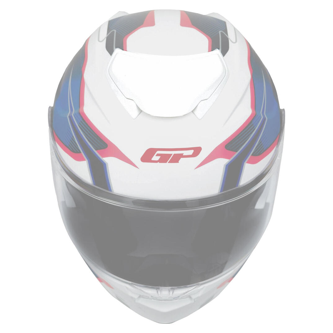 GP Kompozit MKS007 / MKS009 Uyumlu Motosiklet Kask Tepe Havalandırma Aparatı Parlak Beyaz - 2