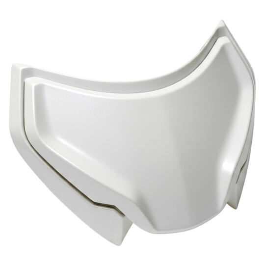 GP Kompozit MKS007 / MKS009 Uyumlu Motosiklet Kask Tepe Havalandırma Aparatı Parlak Beyaz - 3