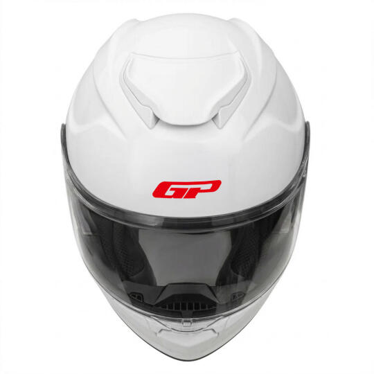 GP Kompozit MKS007-PW Güneş Vizörlü Şeffaf Çene Açılır Motosiklet Kaskı (1)