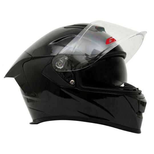GP Kompozit MKS008-GB Yarış Spoiler Güneş Vizörlü Şeffaf Full Face Motosiklet Kaskı - 3