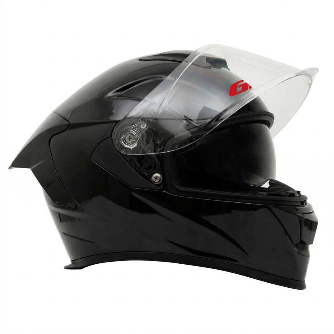 GP Kompozit MKS008-GB Yarış Spoiler Güneş Vizörlü Şeffaf Full Face Motosiklet Kaskı - 3