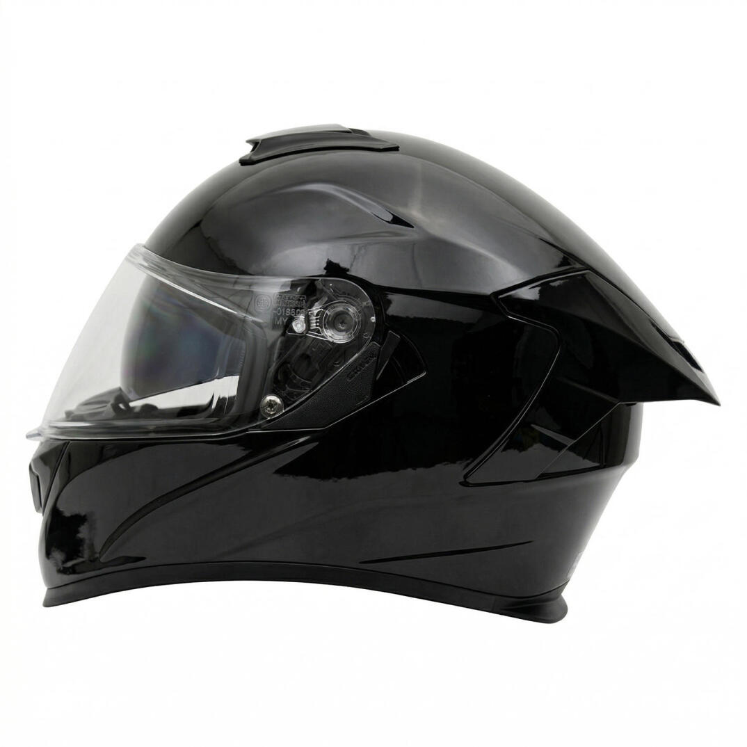GP Kompozit MKS008-GB Yarış Spoiler Güneş Vizörlü Şeffaf Full Face Motosiklet Kaskı - 4