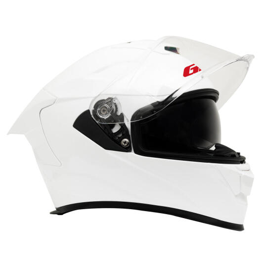 GP Kompozit MKS008-PW Yarış Spoiler Güneş Vizörlü Şeffaf Full Face Motosiklet Kaskı - 3
