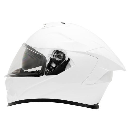 GP Kompozit MKS008-PW Yarış Spoiler Güneş Vizörlü Şeffaf Full Face Motosiklet Kaskı - 4
