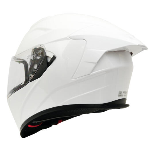 GP Kompozit MKS008-PW Yarış Spoiler Güneş Vizörlü Şeffaf Full Face Motosiklet Kaskı - 5