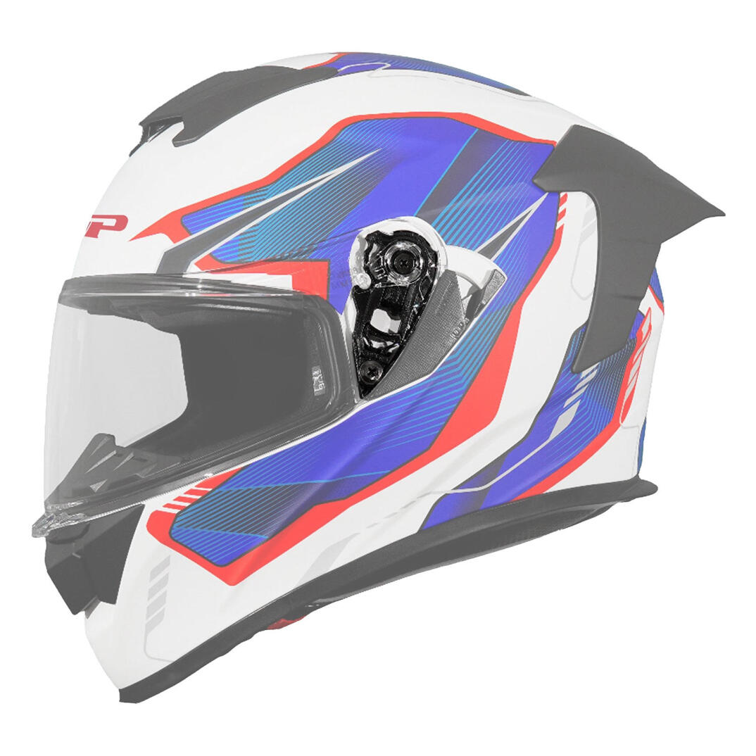 GP Kompozit MKS008 Uyumlu Motosiklet Kask Vizör Bağlantı Aparatı Siyah - 2