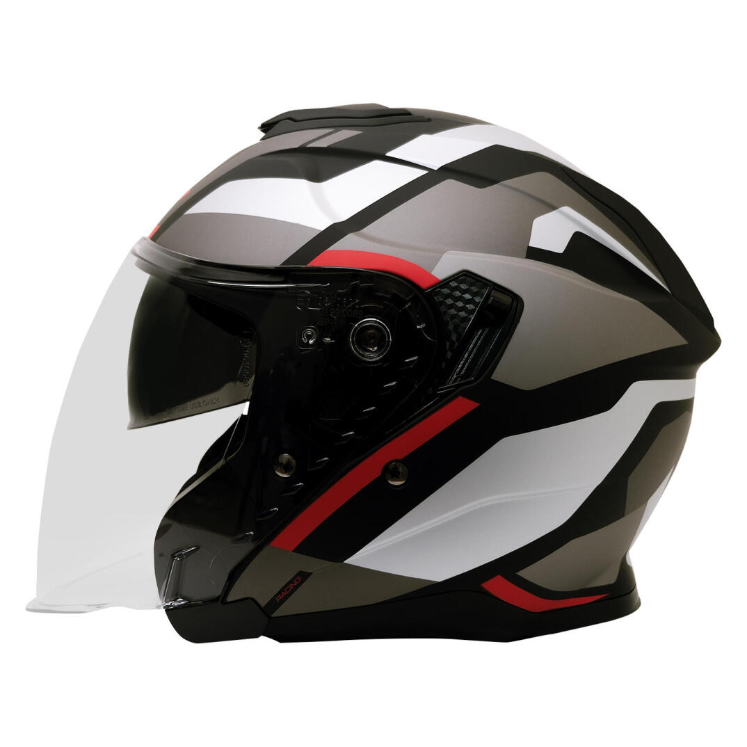 GP Kompozit MKS009-GR Şeffaf Vizörlü Motosiklet Yarım Kask - 2