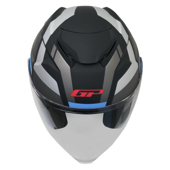 GP Kompozit MKS009-GWB Şeffaf Vizörlü Motosiklet Yarım Kask (1)