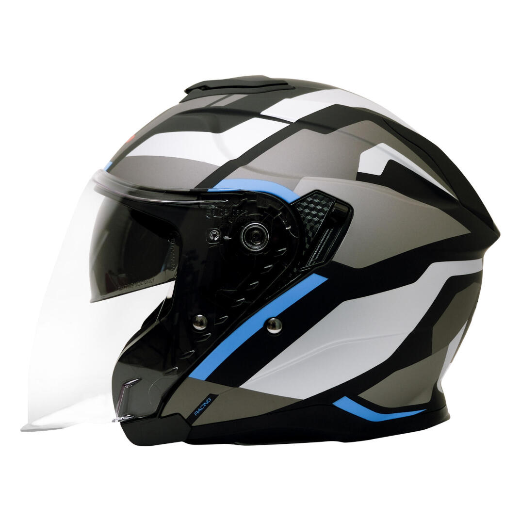 GP Kompozit MKS009-GWB Şeffaf Vizörlü Motosiklet Yarım Kask - 3