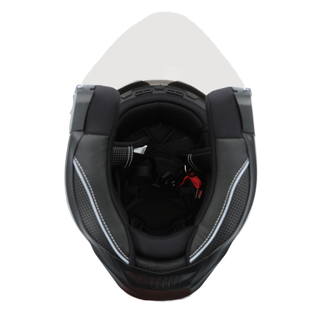 GP Kompozit MKS009-GWB Şeffaf Vizörlü Motosiklet Yarım Kask - 5