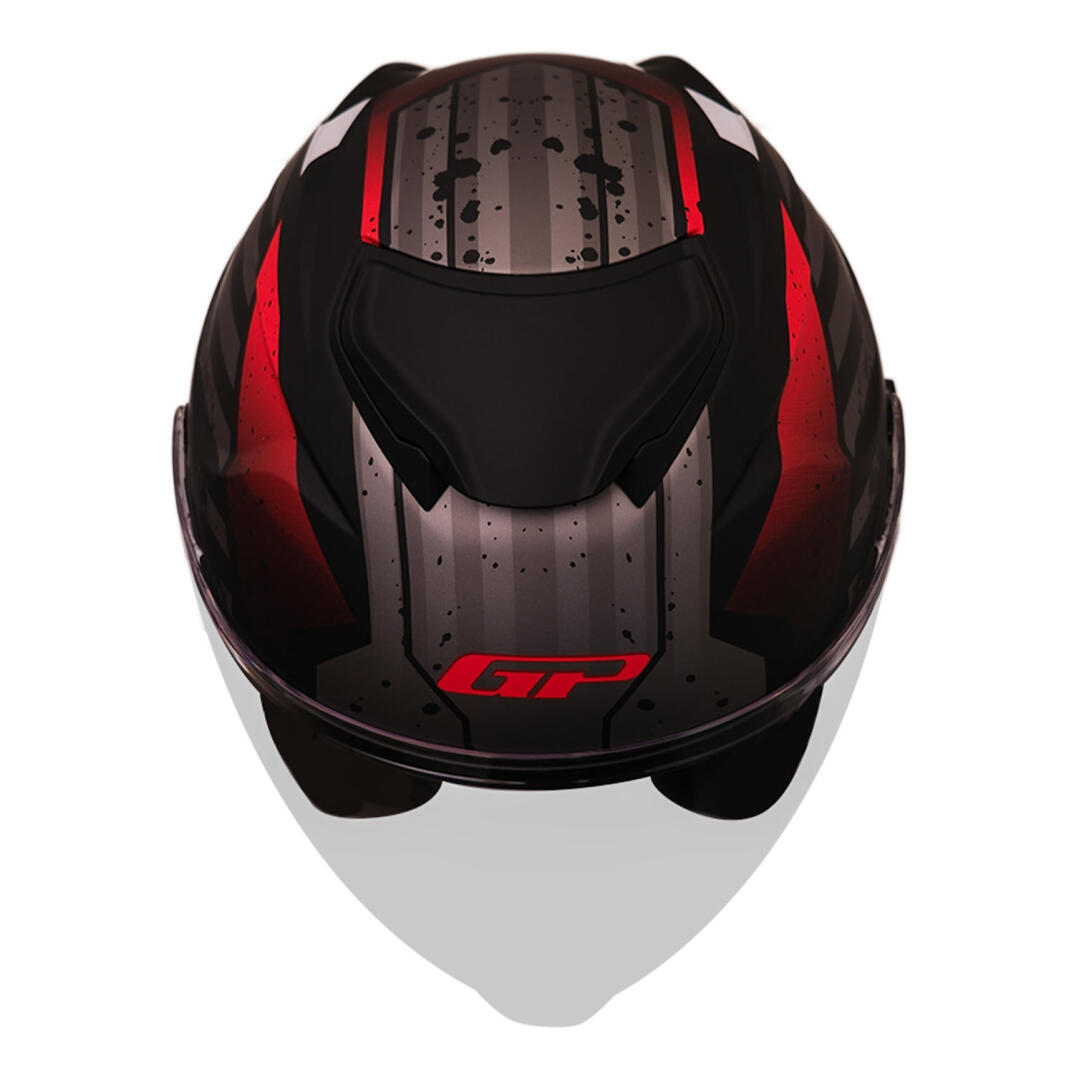 GP Kompozit MKS009-GWR Şeffaf Vizörlü Motosiklet Yarım Kask - 2