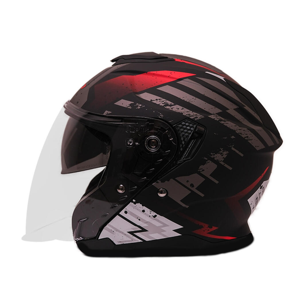 GP Kompozit MKS009-GWR Şeffaf Vizörlü Motosiklet Yarım Kask - 3