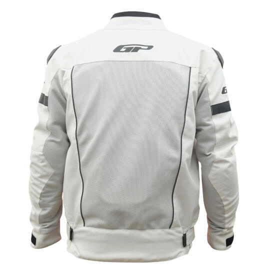 GP Kompozit MNTY001 Yazlık 5 Korumalı Motosiklet Montu Beyaz - 3