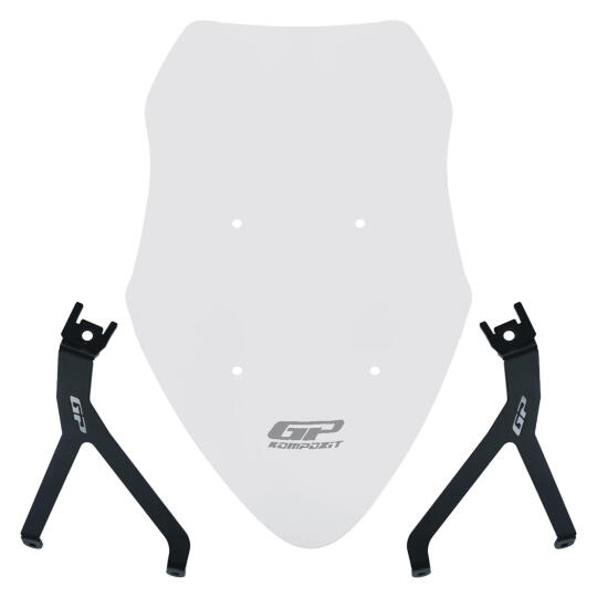 GP Kompozit Mondial 125 Drift L 2018-2026 Uyumlu Ön Tur Camı Şeffaf