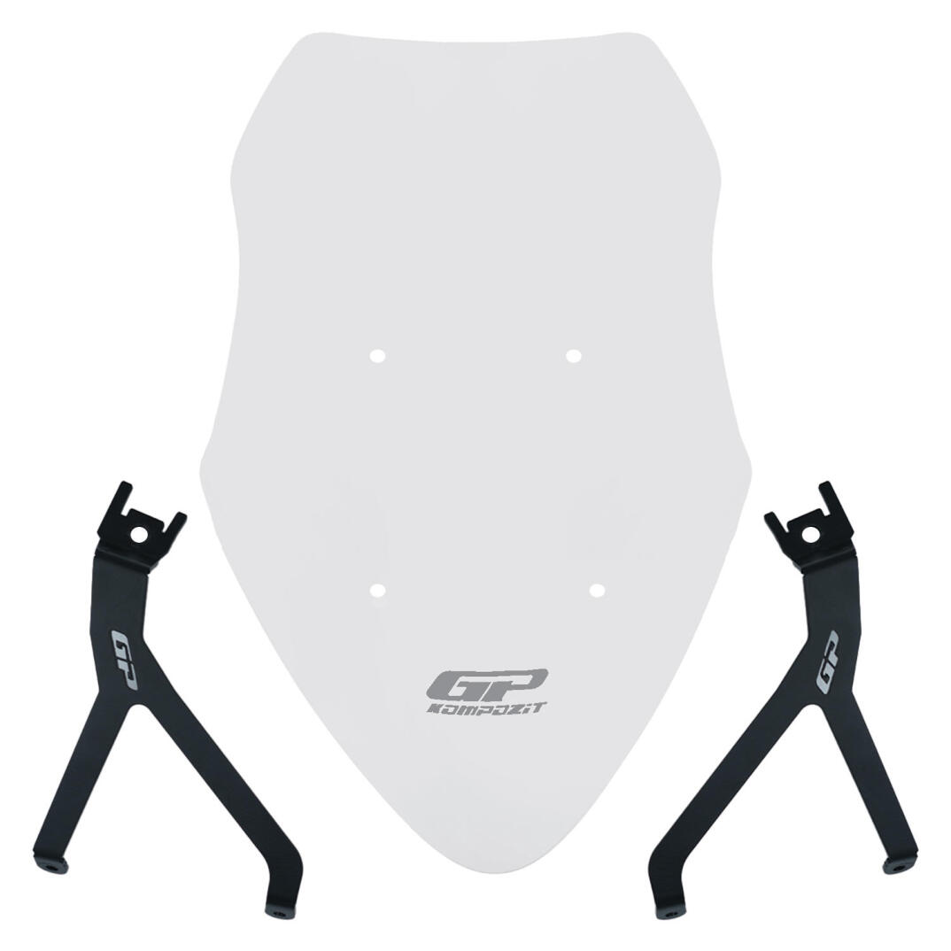 GP Kompozit Mondial 125 Drift L 2018-2026 Uyumlu Ön Tur Camı Şeffaf - 1