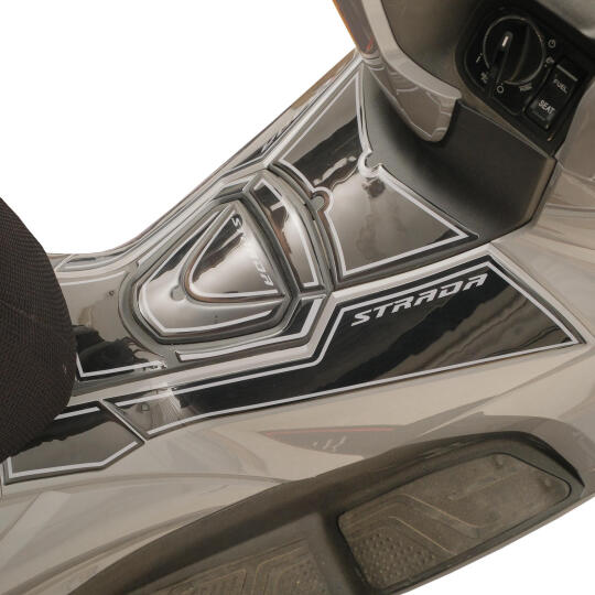 GP Kompozit Mondial Strada 125 2023-2025 Uyumlu Tank Pad Siyah-Gri - 4