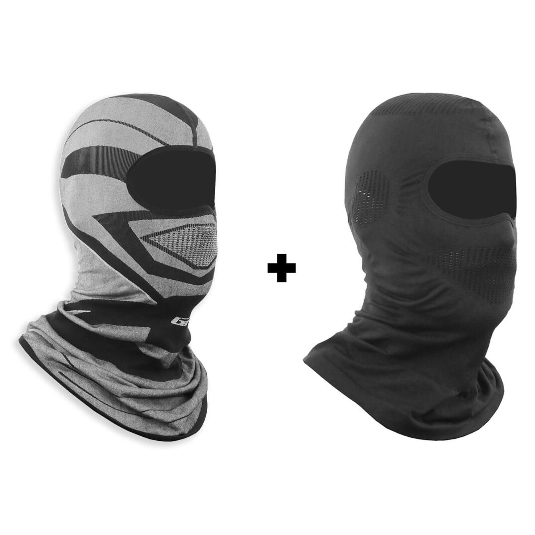 GP Kompozit Motorcu Balaklava Maske Seti (1 Adet Yazlık + 1 Adet Kışlık) - 1